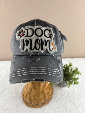 NWT Kbethos Women’s Vintage Distressed   Dog Mom Cap-One Size Fits Most